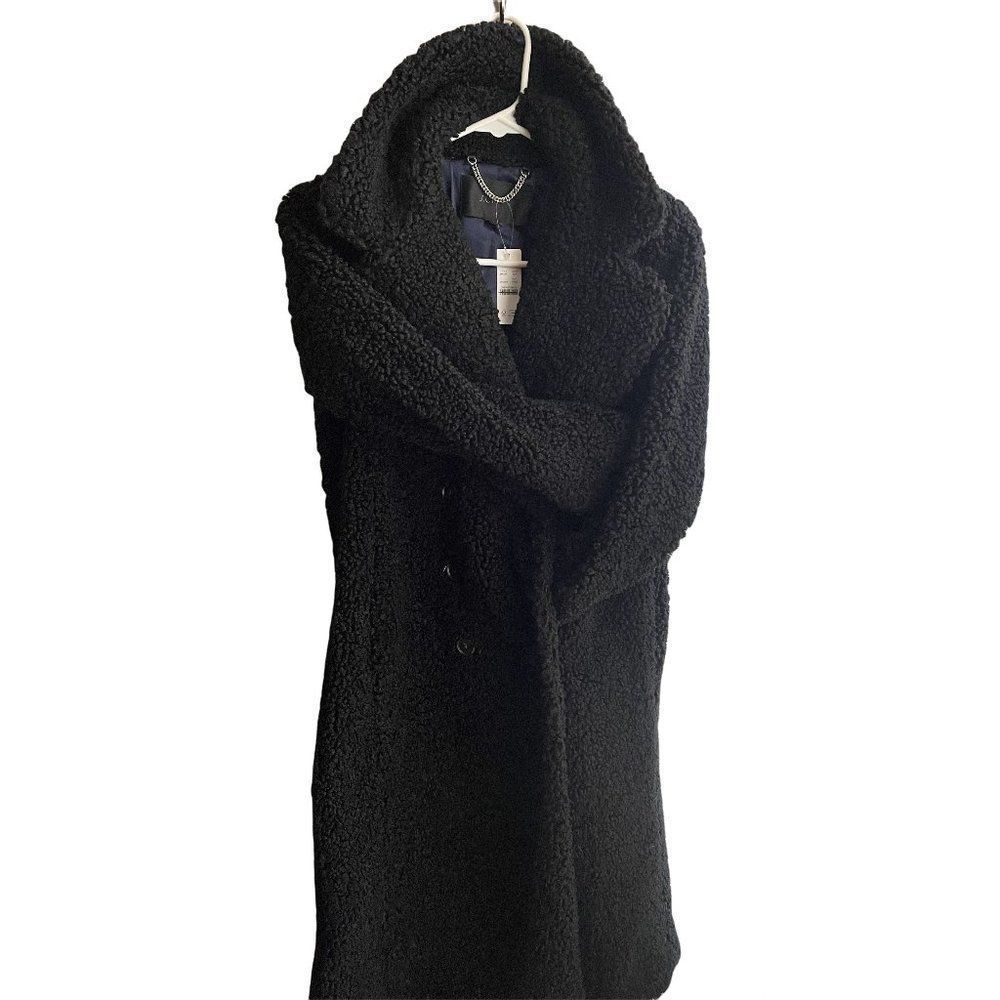 J. CREW Women's Petite 2XS Double-breasted Teddy Sherpa Topcoat